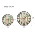 thumbnail image 2 of Pink Green Ribbons Stripe Wall Clock 10 Inch Silent Non Ticking Battery Operated Easy to Read for Kitchen Living Room, 2 of 8