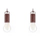 thumbnail image 1 of Linterna colgante LED vintage con pilas para iluminación exterior (burbuja A), 1 of 2