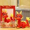 thumbnail image 4 of 2025 Lunar New Year Dragon Plush Toy, Chinese Zodiac Mascot Stuffed Animal With Realistic 3D Design, Ultra Soft Plush And Pp Cotton Material For Home Decoration And Gift Giving, 4 of 7
