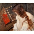thumbnail image 3 of Louis Picard 14x12 Black Modern Framed Museum Art Print Titled - Woman at Her Toilet (Before 1902), 3 of 5