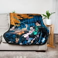 thumbnail image 3 of Demon Slayer Fleece Throw Blanket | 45 x 60 Inches, 3 of 7