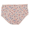 thumbnail image 5 of Delta Burke Intimates Women's Plus Size Sexy Classic High Rise Brief Panties (5Pr) (X-Large, Navy Blue Pink Florals), 5 of 13