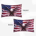 thumbnail image 3 of Haiem Pillowcase for Hair and Skin Queen - USA Eagle with Spread Wings Printed Soft Pillowcase with Envelope Closure-14"x20", 3 of 8