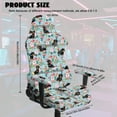 thumbnail image 5 of SCRAWLGOD Dachshund Rose Floral Print Blue Print 4 Pieces Gaming Chair Cover, Breathable Computer Chair Protector with Armrest Covers Washable Slipcover for High Back Gaming Chair with Elastic Band, 5 of 7