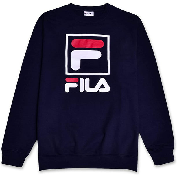 FILA - Fila Mens Big and Tall French Terry Crewneck Sweatshirt with ...