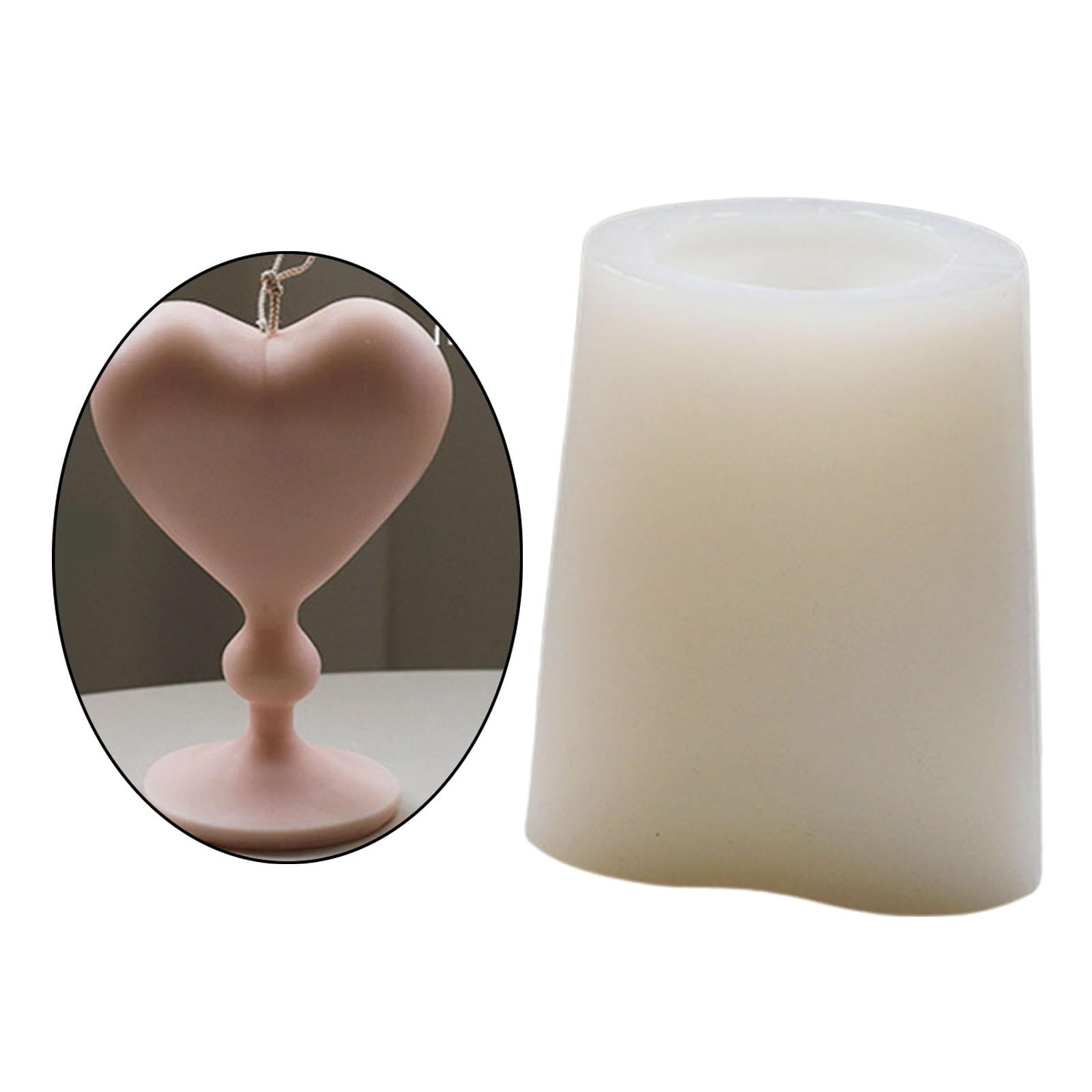 FVDPWYE Durable Candle Mould Handmade Perfume Candle Making Wax Silicone Mold Craft Heart