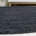 thumbnail image 6 of JONATHAN Y ANSA 6' Round Area Rug, Zara Braided Coastal Cottage Jute - Navy, RNF116B-6R, 6 of 6
