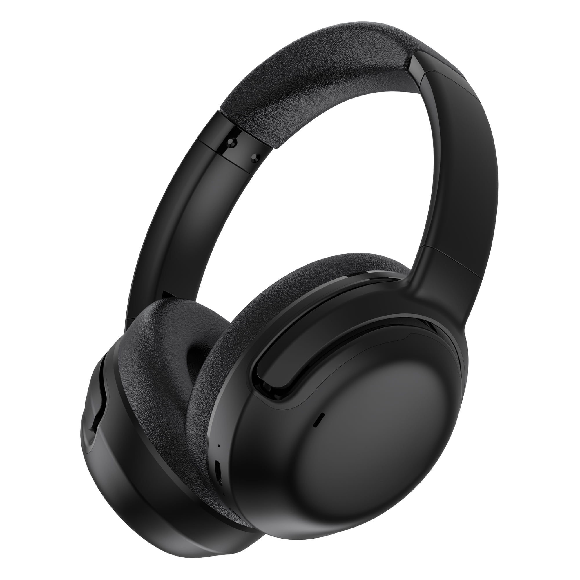 RCA WAVE-76 Audixa Bluetooth Flat-Folding On-Ear Headphones with Mics, ANC, On-Ear Controls, 3D Earpads, up to 12 Hours Play Time , Black