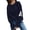 Navy, variant on Lovskoo 2024 Sweaters for Women Trendy Long Sleeve Round-Neck Loose Pullover Tops Blouse Knitted Sweater Navy