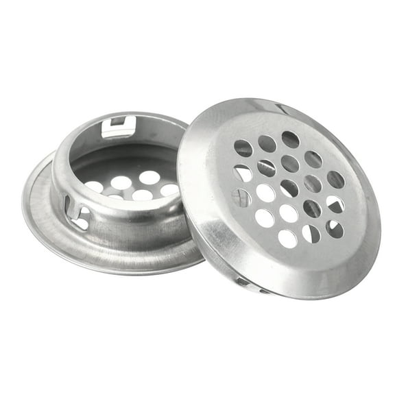 25mm Circular Soffit Vent, 40 Pack Stainless Steel Round Air Vents, Silver Tone