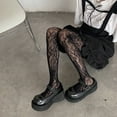 thumbnail image 3 of TINYSOME Women Lolita Fishnet Pantyhose Gothic Multicolor Floral Patterned Mesh Tights, 3 of 21