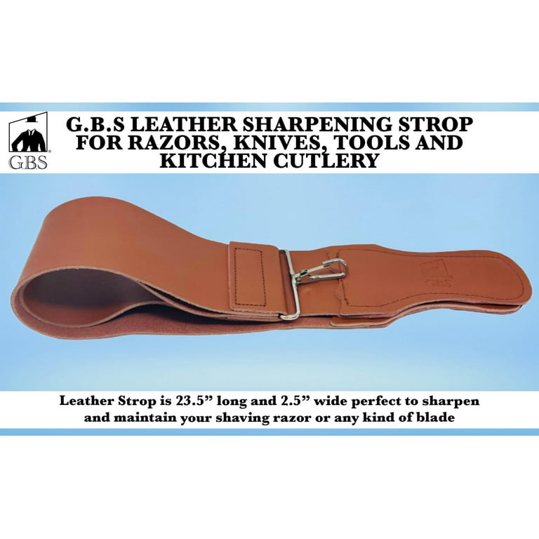  Fromm Razor Strop Blade Sharpener, Top Grain Cowhide, 2.5 x 23  Inch, Brown, IRS127 : Hair Removal Razor Strops : Beauty & Personal Care