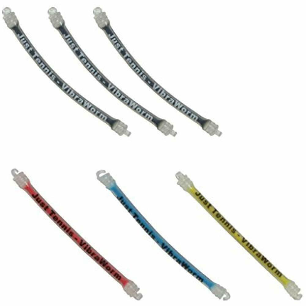 Vibra Worm 6 Pack Gel Filled Long Tennis Racquet Vibration Dampener
