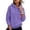 Light Purple #046, variant on Women's Solid Color Pullover Hoodie with Drawstring Hood and Kangaroo Pocket Casual Sweatshirt, M-2XL