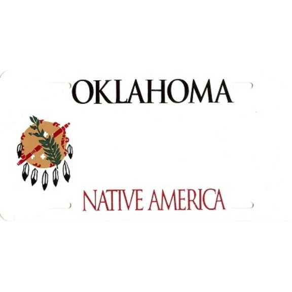 Design It Yourself Oklahoma State Bicycle Plate #2. Free Personalization on Plate