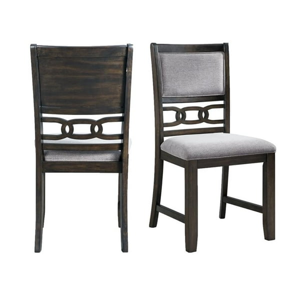Picket House Furnishings Taylor Standard Height Side Chair Set in Walnut