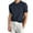 Navy, variant on Men's Short Sleeve Ribbed Knit Sweater T-Shirt Business Casual Crew Neck Pullover for Work to Weekend Old Money Style