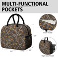 thumbnail image 6 of Camo and Maple Brown Pattern Insulated Leakproof Lunch Box for Work, Lunch Bag for Women Men, Loncheras Para Mujer for Beach Travel Picnic Camping, 6 of 6
