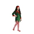 thumbnail image 4 of Mercatoo Christmas 𝐄lf 𝘾𝙤𝙨𝙩ume for Girls 4 Piece Santa Helper Outfits Kids Xmas Festive Part𝐲 Clothes Dress Belt Hat Socks, 4 of 4