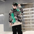thumbnail image 4 of Sudaderas con capucha para niños, camisetas de algodón, prendas de vestir exteriores 2023, sencillas, resistentes al viento, para primavera y otoño, ropa escolar para niños, 4 of 5