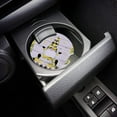 thumbnail image 3 of FMSHPON Gnome and Summer Lemon Black Checkered Wood Grain Set of 2 Car Coaster for Drinks, Absorbent Ceramic Stone Coasters Cup Mat with Cork Base for Home Kitchen Room Coffee Table Bar Decor, 3 of 5