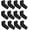12 Pairs Cooling Sports Sleeve - Black, variant on Arm Sleeves for Men & Women (Available in 4 Pairs/12 Pairs)