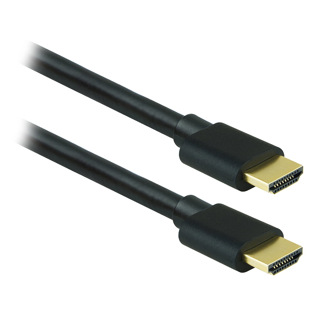 GE 25 ft. HDMI Cable with Ethernet, 1080P HD 4K, Black, 33577