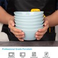 thumbnail image 4 of 5 Piece Porcelain Bowl Set, 5 inch 9 Ounce Cereal Bowl Ceramic Bowl Set for Salad, Dessert, Soup, 4 of 6