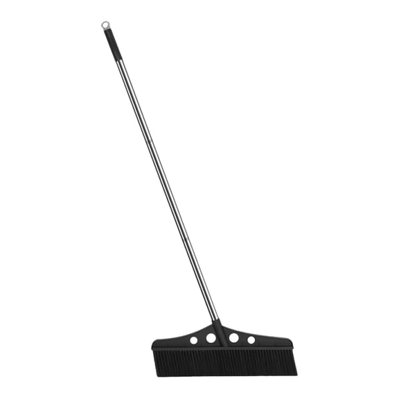 Amosfun Heavy Duty Push Broom with Detachable Brush for Outdoor Concrete and Deck Cleaning