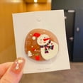 thumbnail image 1 of Xihbxyly La mejor oferta Accesorios para cabello navideños para damas, divertidos estampados de muñecos de nieve, horquillas decorativas lindas para fiestas infantiles, 1 of 2