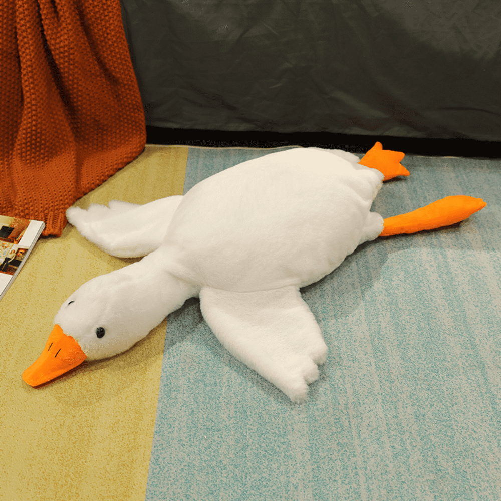 Weight Goose stuffed Animal 19.7 inches, 1.4 lbs, Weight Goose Plush Pillow, Goose Plush Soft Swan Hugging Pillow, Gift for Anxiety Kids and Friends