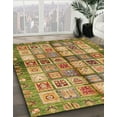 thumbnail image 3 of Ahgly Company Machine Washable Indoor Square Abstract Saddle Brown Area Rugs, 6' Square, 3 of 7