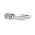 thumbnail image 4 of Auriga 14k White Gold 1/8 carat Diamond Complete Wedding Band for Women Size- 7, 4 of 6