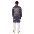 thumbnail image 4 of eloria Men's Tunic Jacquard Kurta Pajama Indian Traditional Suit Wedding Party Dress Set Party Wear Apparel, 4 of 6