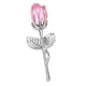 thumbnail image 4 of Adorno de rosa de cristal para el Día de la Madre, regalo de aniversario para esposa, mamá y hermana. Plata Rosa, 4 of 9