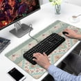 thumbnail image 2 of Long Mouse Pads for Desk,Orange and Purple Diamond Shaped Geometric Boho Desk Mats on Top Of Desks, Desk Mouse Pad Extra Large with 3mm Non-Slip Base and Stitched Edge for Gaming,Work,Home 31.5"x15.7", 2 of 5