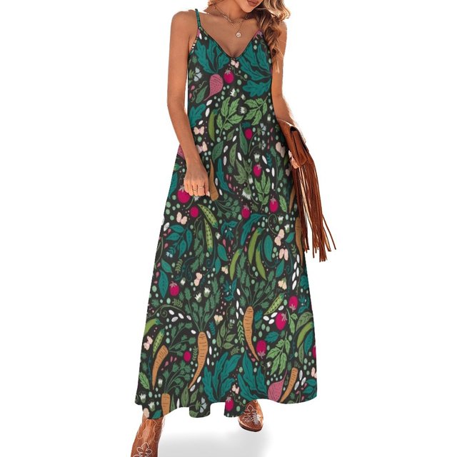 Vestido sin mangas de la granja a la mesa vestidos de mujer vestido morado de lujo