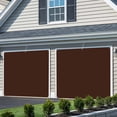 thumbnail image 3 of Brown Pure Color Garage Door Cover Banner 7 x 16 FT, Aesthetics Contemporary Luxury Garage Door Curtains Backdrop with Grommets for Indoor Outdoor Wall Party Porch Yard Decorations Background, 3 of 9