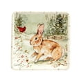 thumbnail image 3 of Certified International Set of 4 Forest Animals Christmas Square Canape Plates 6", 3 of 5