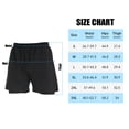 thumbnail image 3 of FEDTOSING Men's 2 in 1 Running Shorts Black Quick Dry Athletic Shorts With Pockets,up to 3XL, 3 of 7