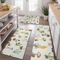 thumbnail image 2 of Brown Mushroom Flower Light Pattern Kitchen Rugs Sets Of 3,Kitchen Runner Rugs Non Skid Washable,Decorative Kitchen Floor Mats for Kitchen,Sink,Laundry,17"x30"+ 17"x47" + 17"x59", 2 of 6