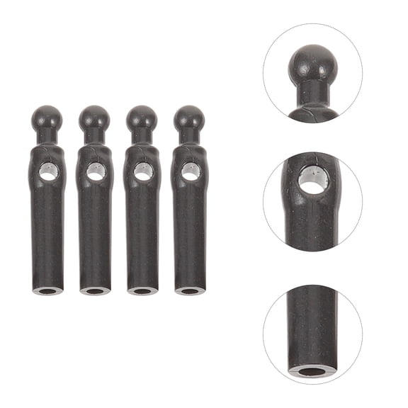 FUTUREORYY Spare Parts For Parasol Umbrella Tail Beads Black 10Pcs