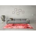 thumbnail image 3 of Ahgly Company Machine Washable Indoor Rectangle Abstract Red Modern Area Rugs, 6' x 9', 3 of 4