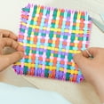 thumbnail image 3 of MasteelfCA 288pcs Elastic Weaving Loom Loops Potholder Loom Bands Colorful Kids Weaving Crafts (Mixed Color), 3 of 9