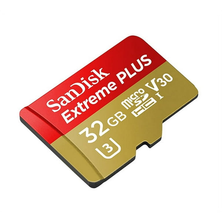 SanDisk 32GB Extreme PLUS microSDHC UHS I Card with adapter SDSQXWG 032G ANCMA Walmart