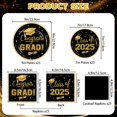 thumbnail image 4 of GuassLee 2025 Graduation Party Supplies Tableware Set - 100 Pcs Black Gold Graduation Plates and Napkins Class of 2025 Disposable Dinnerware for College High School Congrats Graduation Party favors, 4 of 7