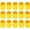 25, variant on 4 Pack Screw Thread Protector Cover Rubber End Caps, [for Screw, Bolt, Rod Cap] - 1 3/4"(45mm) Inner Dia/Yellow