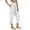 White(1), variant on Diufon Yoga Pants for Women Casual Side Slit High Waist Wide Leg Capris with Pockets Soft Lightweight Loungewear