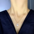 thumbnail image 3 of Women 14k Rose Gold Plated Cubic Zircon Necklace Pendant Cute Heart Jewelry, 3 of 4