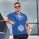 thumbnail image 4 of Balery Compass Camisa Polo de Hombre con Estampado, de Manga Corta y Tejido Medio, Camisa Tipo Golf Polo-Medium, 4 of 6